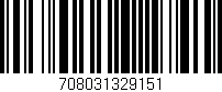 Código de barras (EAN, GTIN, SKU, ISBN): '708031329151'