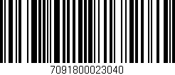 Código de barras (EAN, GTIN, SKU, ISBN): '7091800023040'