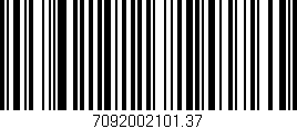 Código de barras (EAN, GTIN, SKU, ISBN): '7092002101.37'