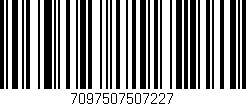 Código de barras (EAN, GTIN, SKU, ISBN): '7097507507227'