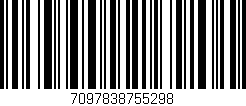 Código de barras (EAN, GTIN, SKU, ISBN): '7097838755298'