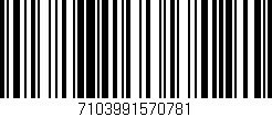 Código de barras (EAN, GTIN, SKU, ISBN): '7103991570781'