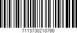 Código de barras (EAN, GTIN, SKU, ISBN): '7113730210786'