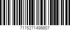 Código de barras (EAN, GTIN, SKU, ISBN): '7115271498807'