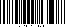 Código de barras (EAN, GTIN, SKU, ISBN): '7120035584207'