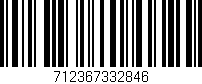 Código de barras (EAN, GTIN, SKU, ISBN): '712367332846'