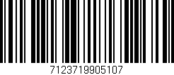 Código de barras (EAN, GTIN, SKU, ISBN): '7123719905107'