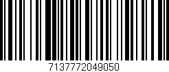 Código de barras (EAN, GTIN, SKU, ISBN): '7137772049050'