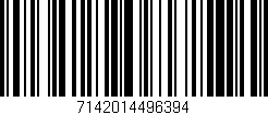 Código de barras (EAN, GTIN, SKU, ISBN): '7142014496394'