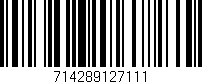 Código de barras (EAN, GTIN, SKU, ISBN): '714289127111'