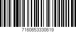 Código de barras (EAN, GTIN, SKU, ISBN): '7160653330619'