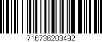 Código de barras (EAN, GTIN, SKU, ISBN): '716736203492'