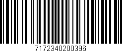 Código de barras (EAN, GTIN, SKU, ISBN): '7172340200396'