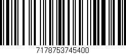 Código de barras (EAN, GTIN, SKU, ISBN): '7178753745400'