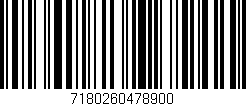 Código de barras (EAN, GTIN, SKU, ISBN): '7180260478900'