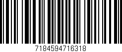 Código de barras (EAN, GTIN, SKU, ISBN): '7184594716318'