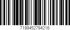 Código de barras (EAN, GTIN, SKU, ISBN): '7199452794216'