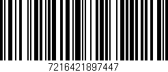 Código de barras (EAN, GTIN, SKU, ISBN): '7216421897447'