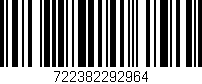 Código de barras (EAN, GTIN, SKU, ISBN): '722382292964'