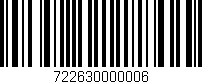 Código de barras (EAN, GTIN, SKU, ISBN): '722630000006'