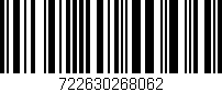 Código de barras (EAN, GTIN, SKU, ISBN): '722630268062'