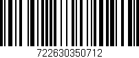 Código de barras (EAN, GTIN, SKU, ISBN): '722630350712'