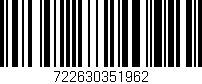 Código de barras (EAN, GTIN, SKU, ISBN): '722630351962'