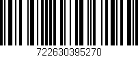Código de barras (EAN, GTIN, SKU, ISBN): '722630395270'