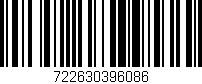 Código de barras (EAN, GTIN, SKU, ISBN): '722630396086'