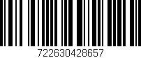 Código de barras (EAN, GTIN, SKU, ISBN): '722630428657'