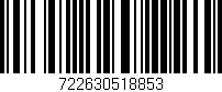 Código de barras (EAN, GTIN, SKU, ISBN): '722630518853'