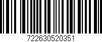 Código de barras (EAN, GTIN, SKU, ISBN): '722630520351'