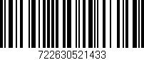 Código de barras (EAN, GTIN, SKU, ISBN): '722630521433'