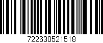 Código de barras (EAN, GTIN, SKU, ISBN): '722630521518'