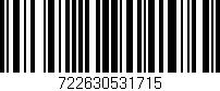 Código de barras (EAN, GTIN, SKU, ISBN): '722630531715'