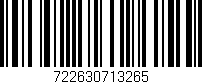 Código de barras (EAN, GTIN, SKU, ISBN): '722630713265'