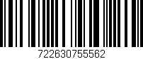 Código de barras (EAN, GTIN, SKU, ISBN): '722630755562'