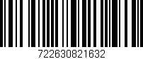 Código de barras (EAN, GTIN, SKU, ISBN): '722630821632'