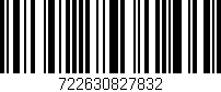 Código de barras (EAN, GTIN, SKU, ISBN): '722630827832'