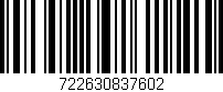 Código de barras (EAN, GTIN, SKU, ISBN): '722630837602'