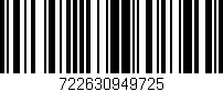 Código de barras (EAN, GTIN, SKU, ISBN): '722630949725'