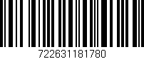 Código de barras (EAN, GTIN, SKU, ISBN): '722631181780'