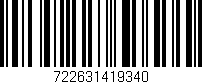 Código de barras (EAN, GTIN, SKU, ISBN): '722631419340'