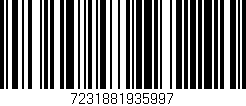 Código de barras (EAN, GTIN, SKU, ISBN): '7231881935997'