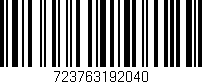 Código de barras (EAN, GTIN, SKU, ISBN): '723763192040'