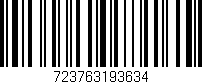 Código de barras (EAN, GTIN, SKU, ISBN): '723763193634'