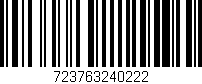 Código de barras (EAN, GTIN, SKU, ISBN): '723763240222'