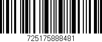 Código de barras (EAN, GTIN, SKU, ISBN): '725175888481'