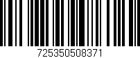 Código de barras (EAN, GTIN, SKU, ISBN): '725350508371'