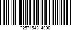 Código de barras (EAN, GTIN, SKU, ISBN): '7257154314030'